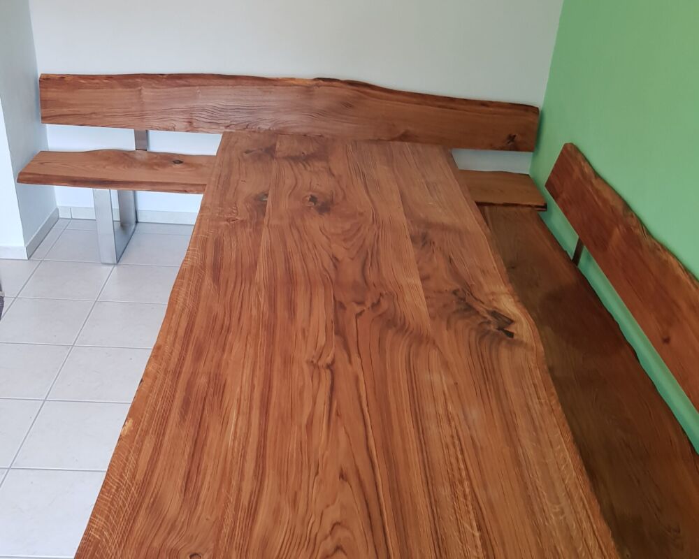 Eckbank mit Holztisch Eckbank mit Holztisch